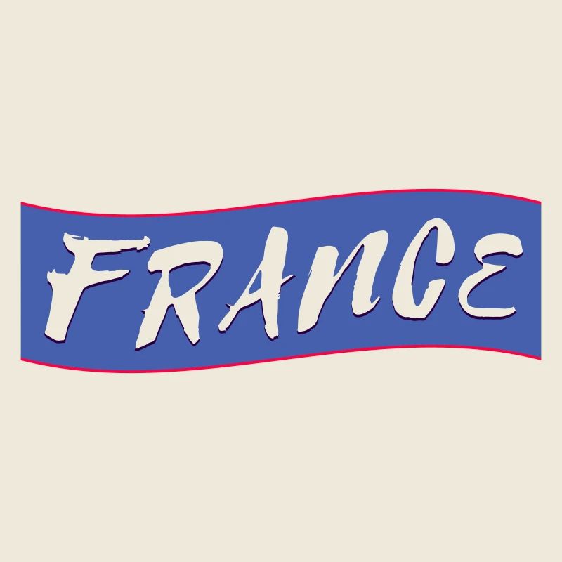 FRANCE lettering punched out Vectorgraphic
