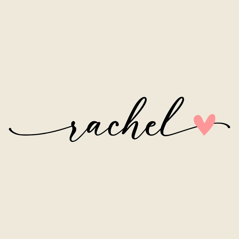 Rachel Name Calligraphy Font