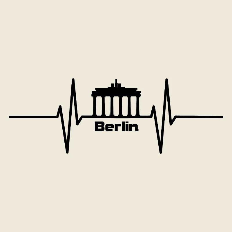 Heartbeat with Berlin Brandenburg Gate