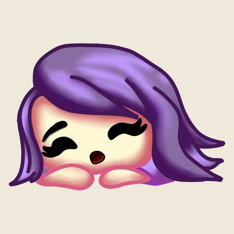 sleeping chibi girl