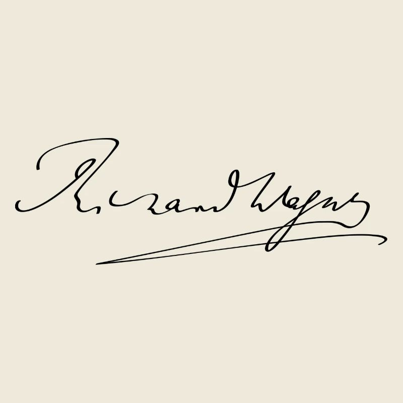 Richard Wagner Unterschrift