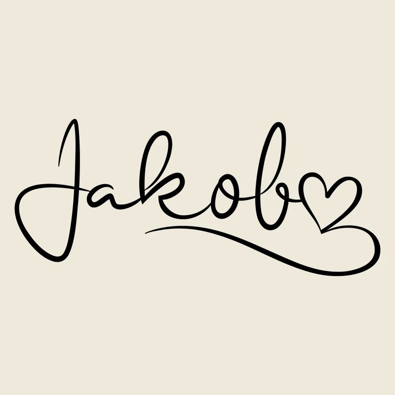 Jakob Name Vorname Herzdekor
