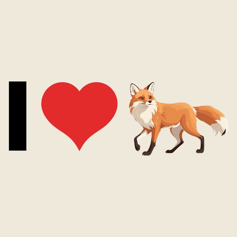 I love Foxes - Cute Pet Design