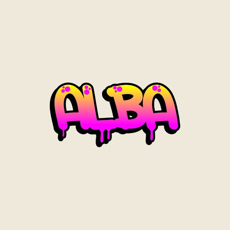 Graffiti prénom Alba