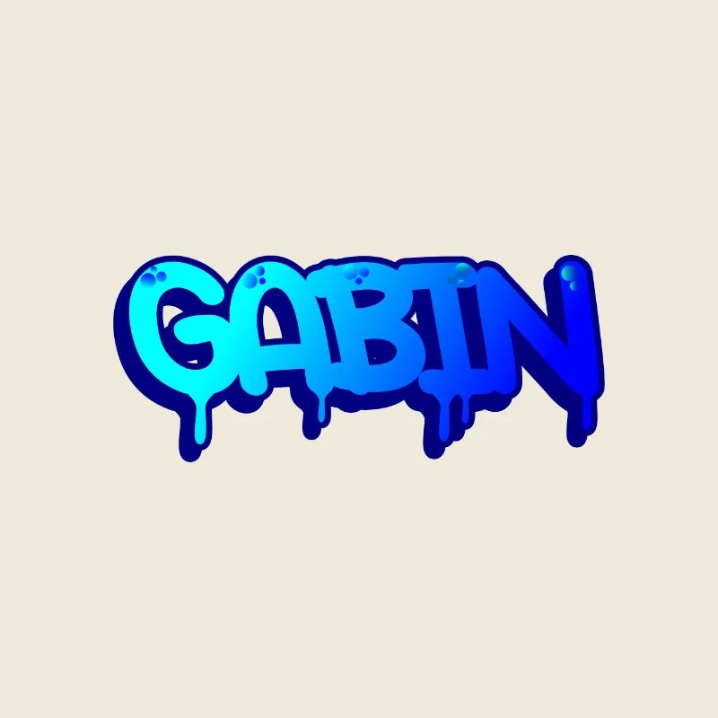 Graffiti first name Gabin