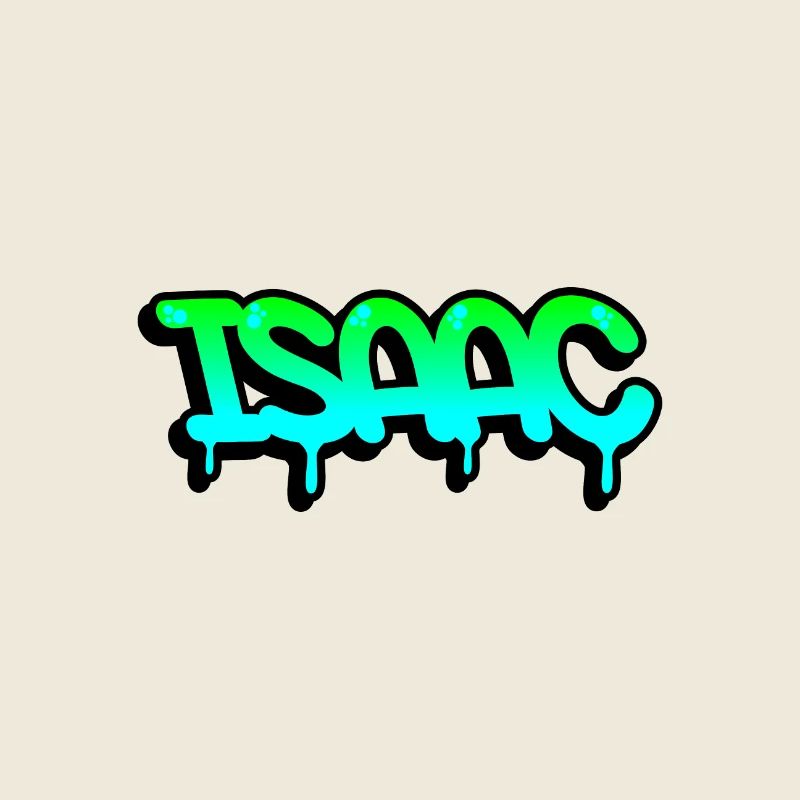 Graffiti prénom Isaac