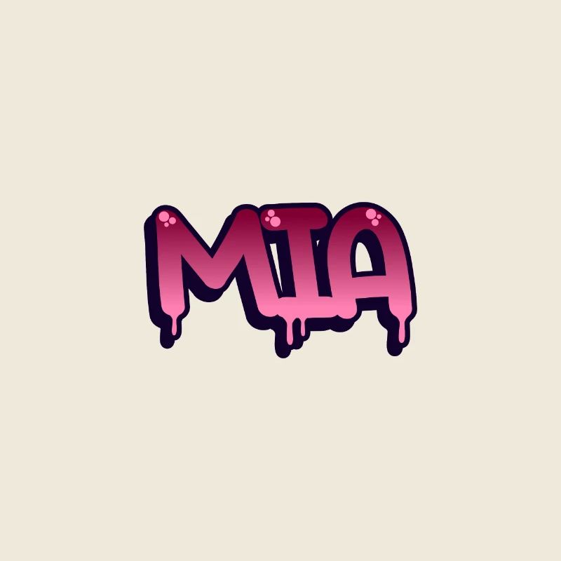 Graffiti Name Mia