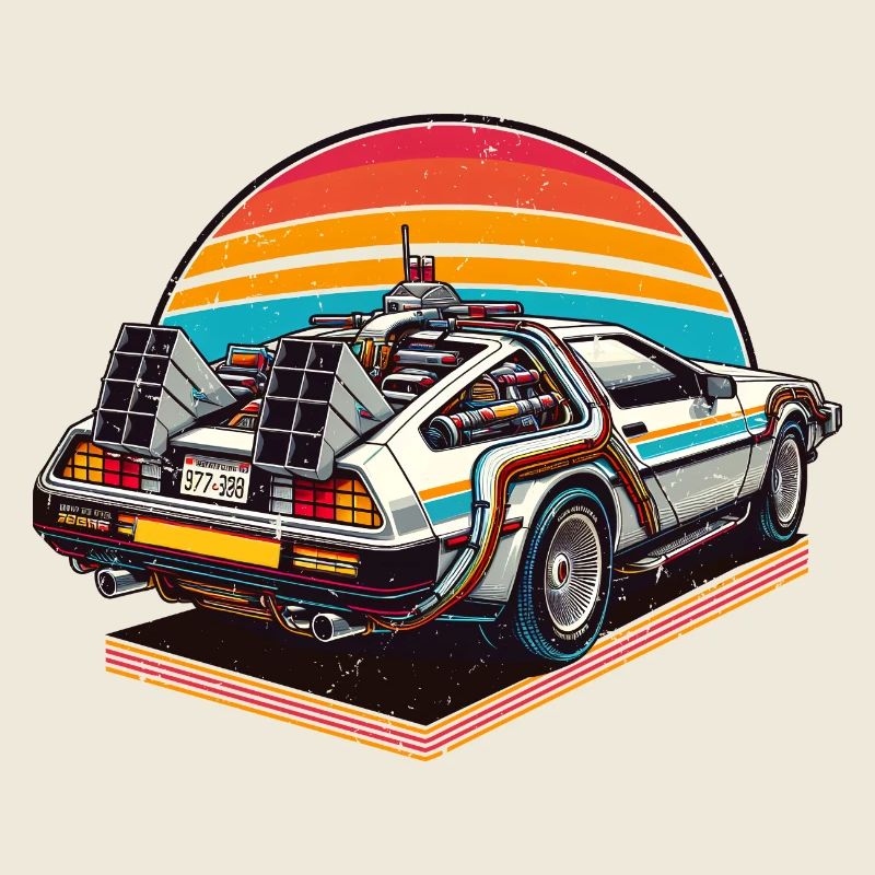 Future Car Fast Car Retro Vintage