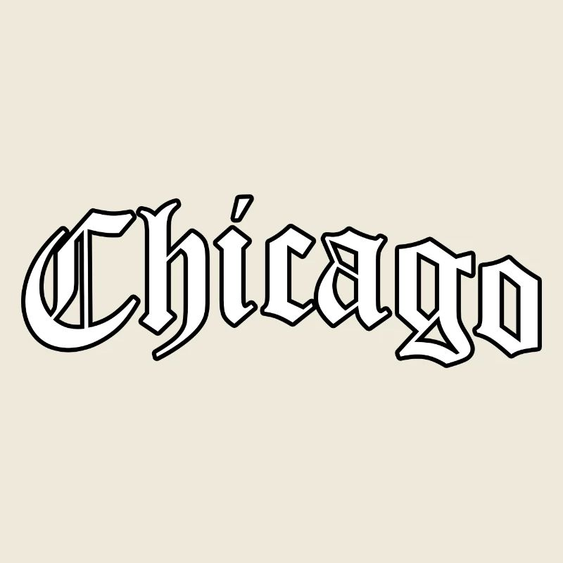 Chicago Logo: Gothic Design mit mutigem Stil