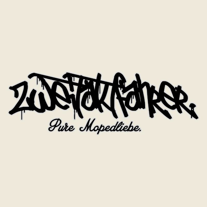 Two-stroke rider // lettering