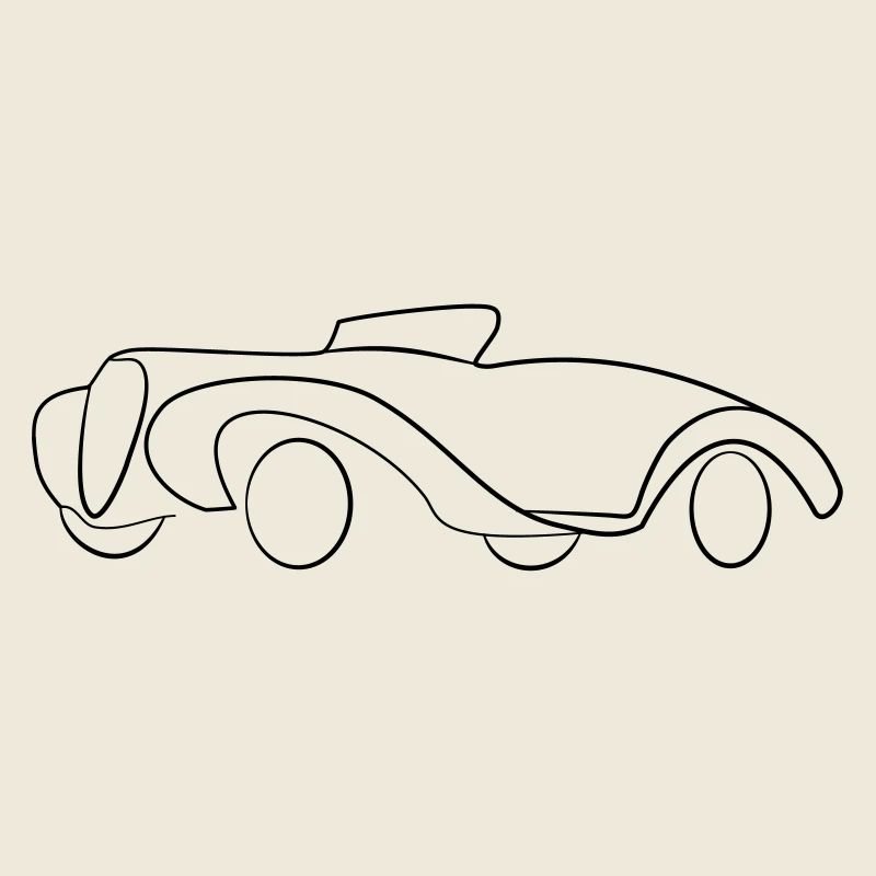 Oldtimer Cabrio Hot Rod Tribal