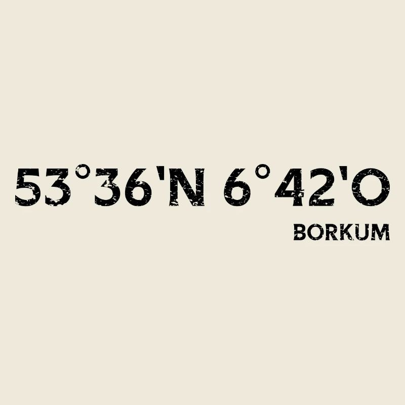 Borkum coordinates North Sea Island