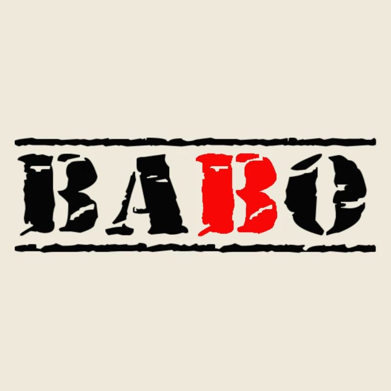 stempel babo noir rouge