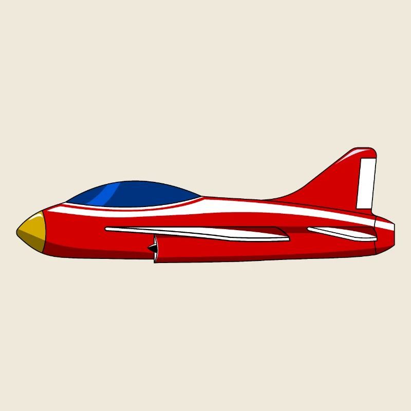 Flugzeug rot