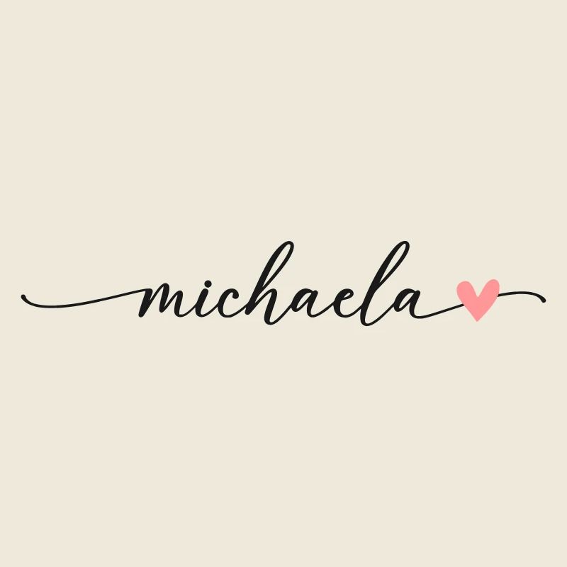 Michaela Name Calligraphy Font