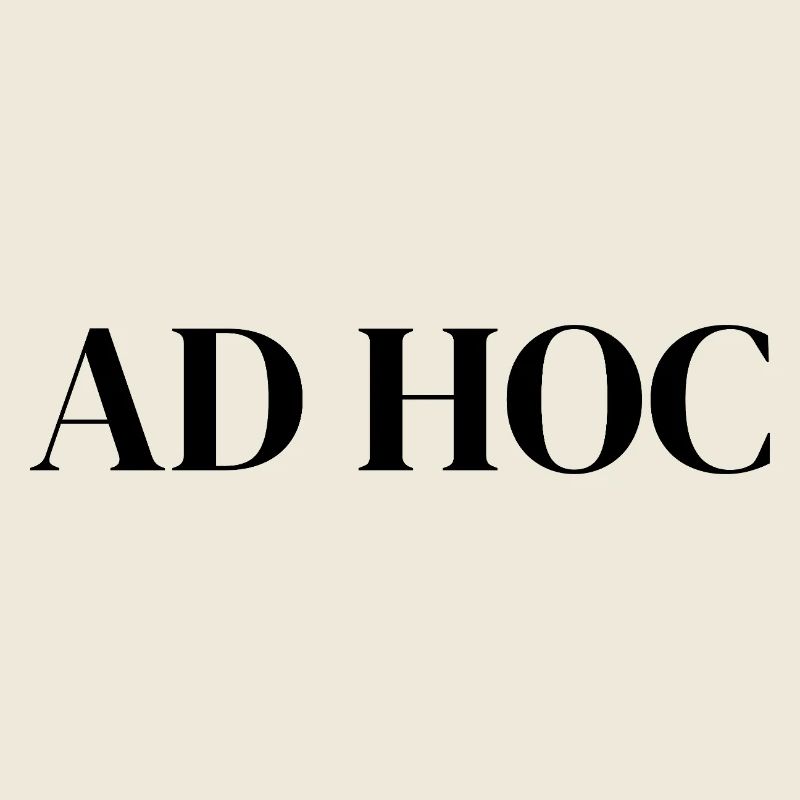 Ad Hoc – Minimal Latin Phrase with Timeless Style
