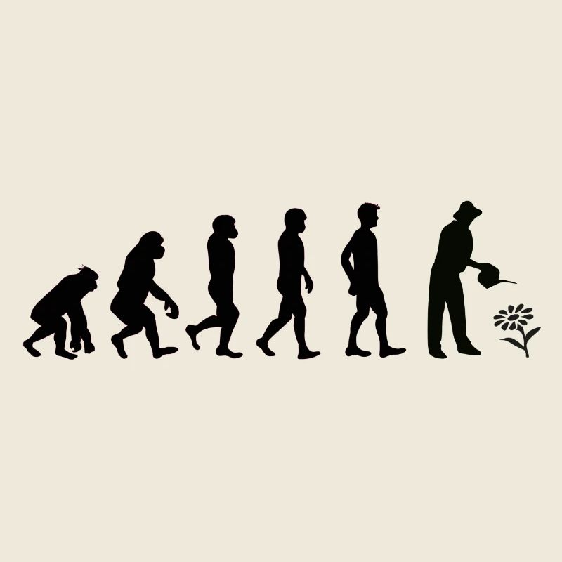 Evolution Gärtner schwarz