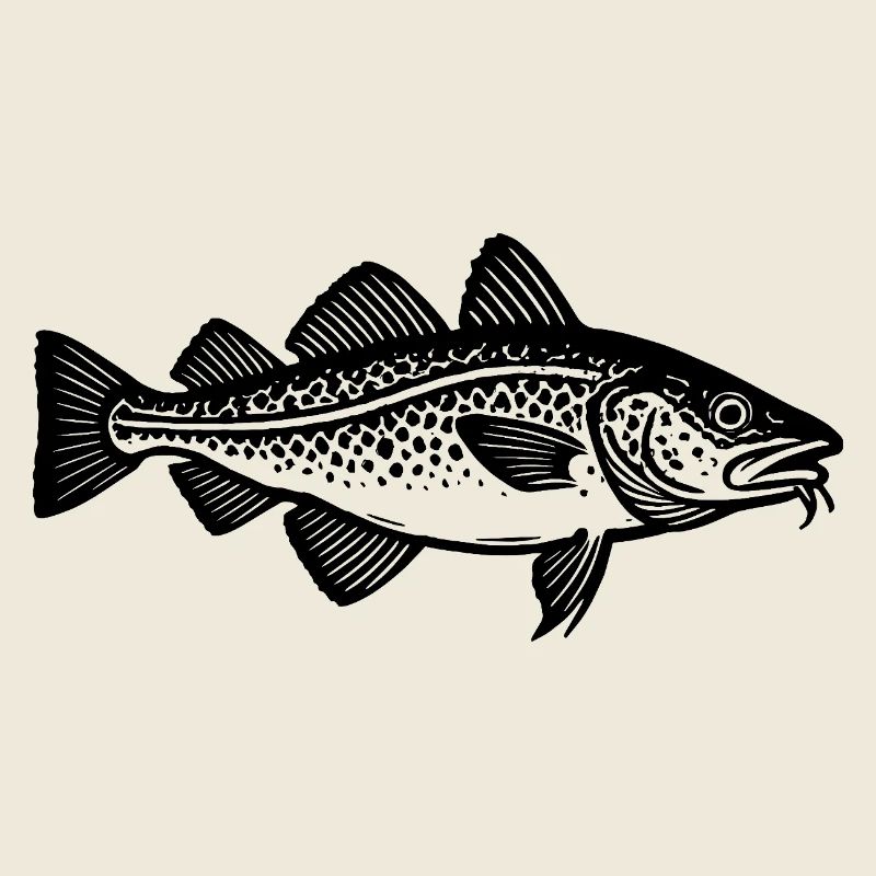 Target Fish Morue - Poisson - Cadeau de pêcheur