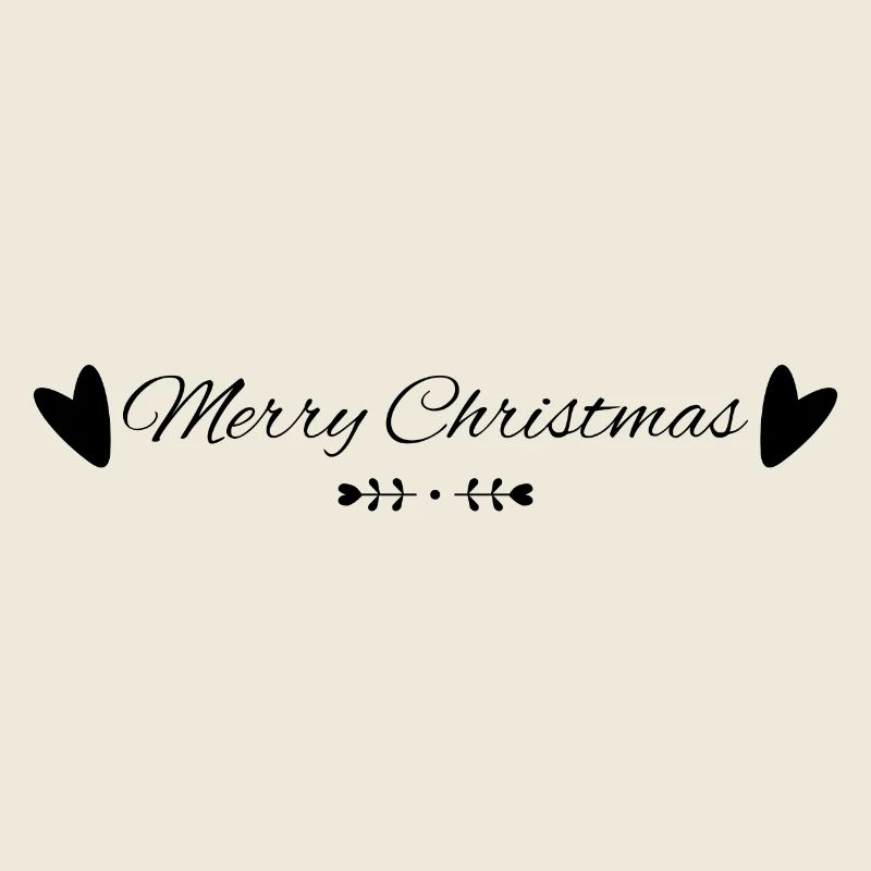 Merry Christmas Black