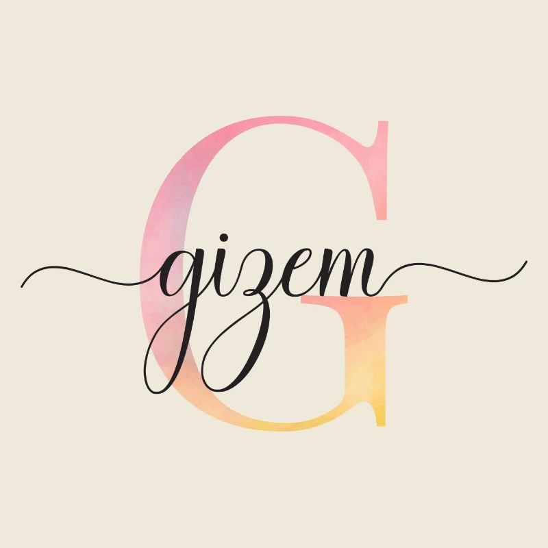 G| Monogram | Name | Gizem |Watercolor