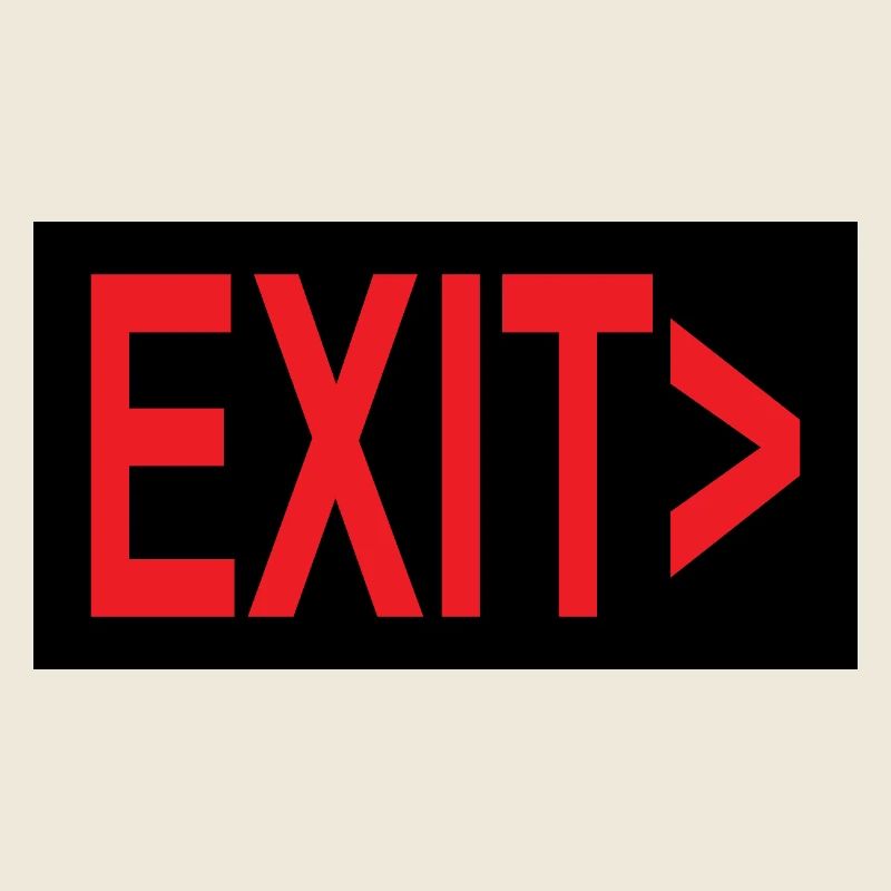 Exit / Exit / Emergency Exit