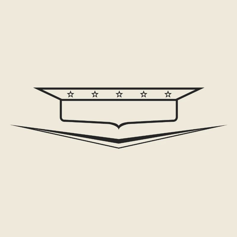 Classic Car Emblem frame empty, design yourself