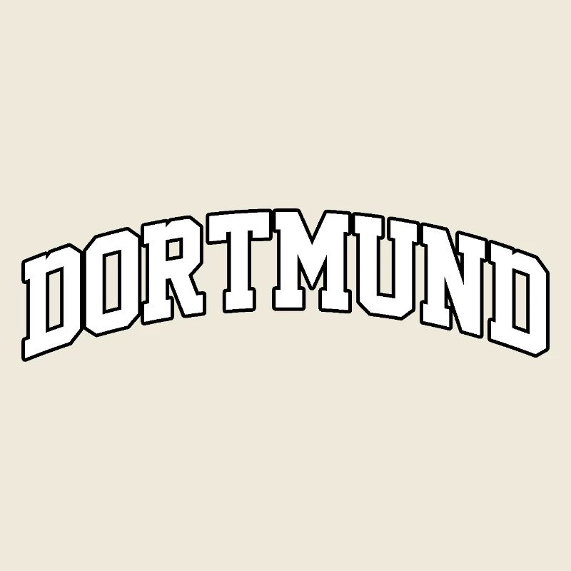 Dortmund logo: Collegiate design with a dynamic style
