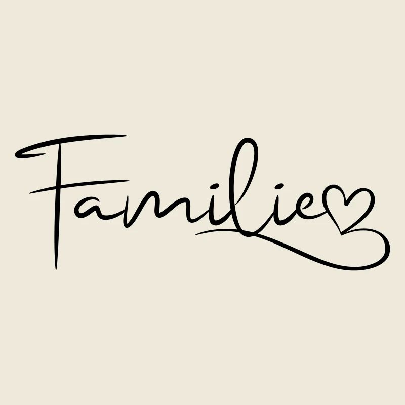 Family Font with Heart