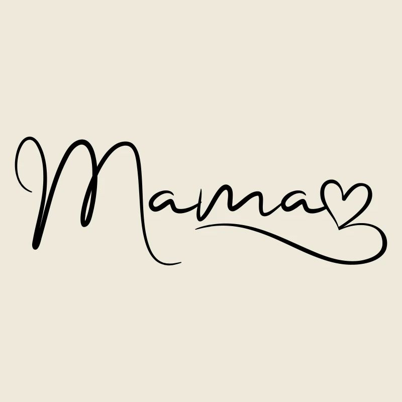 Police de maman avec coeur
