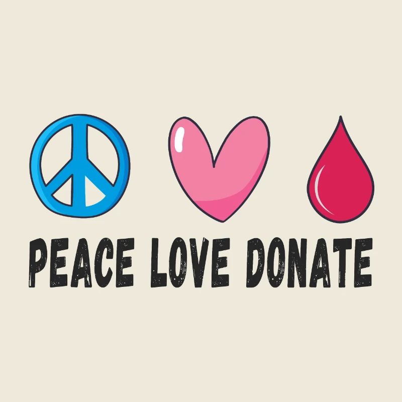 Friede Liebe Spende Blut
