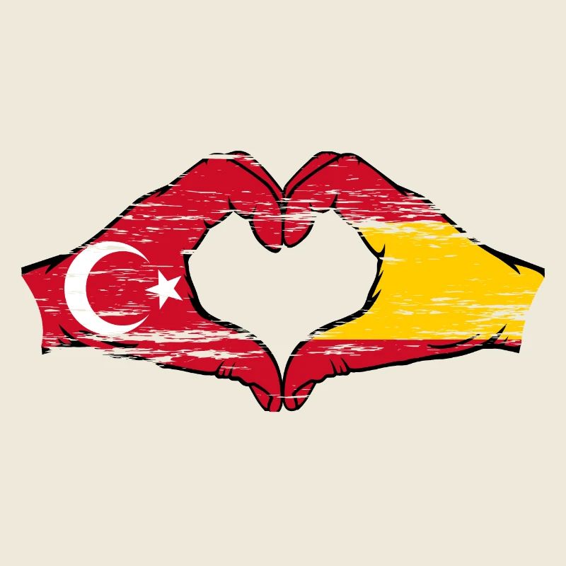 Turkey Spain Hands Heart Shape Used