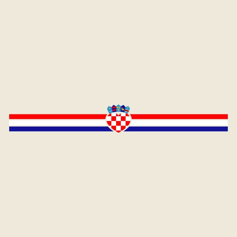 Kroatien Flagge Linie Herz Dekor