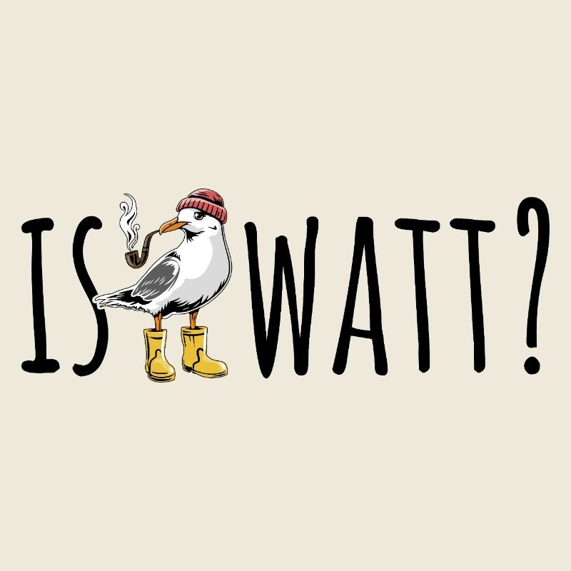 Möwe - Is Watt? - Nordsee - Geschenk