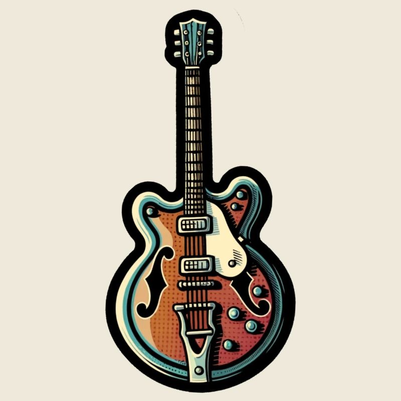 Gitarren-Aufkleber