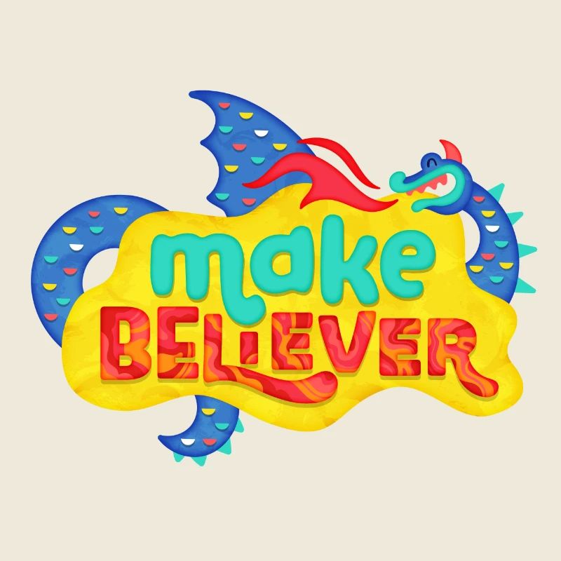 Play-Doh Make Believer Dragon Multicolore