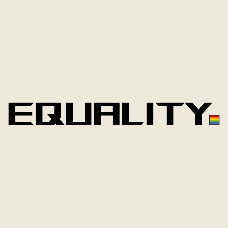 equality point rainbow white shirt