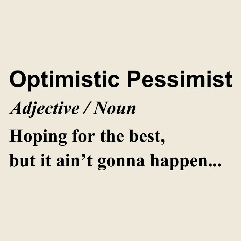 Optimist pessimistische Grafik