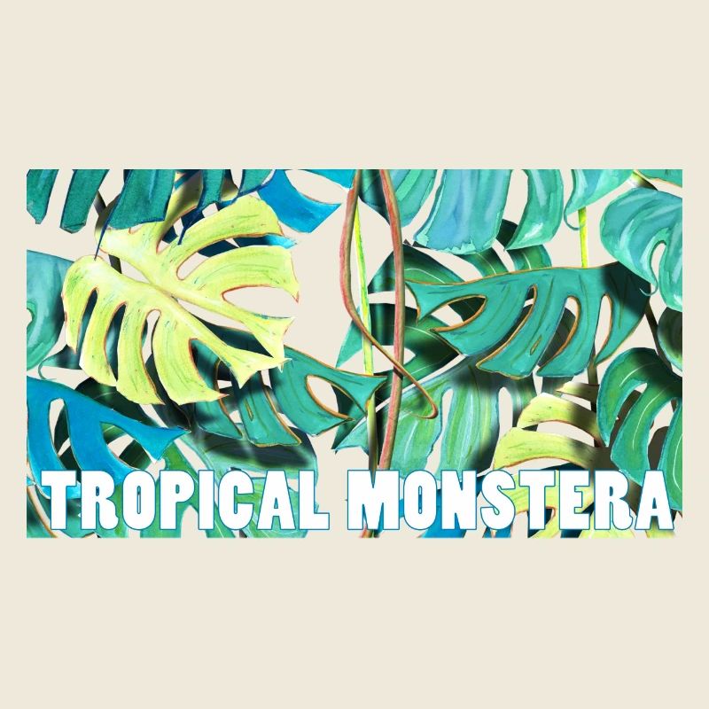 Tropical monstera