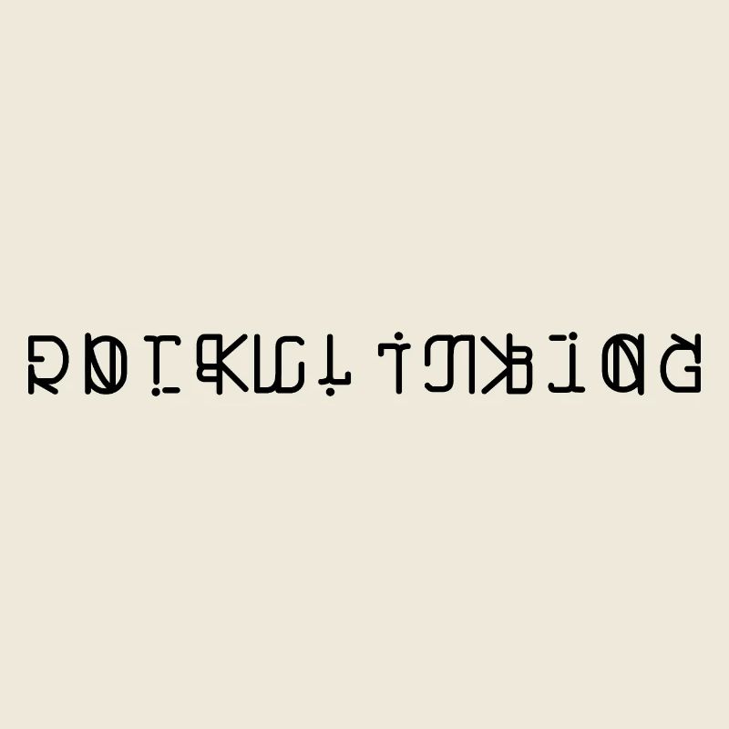 Climbing ambigram