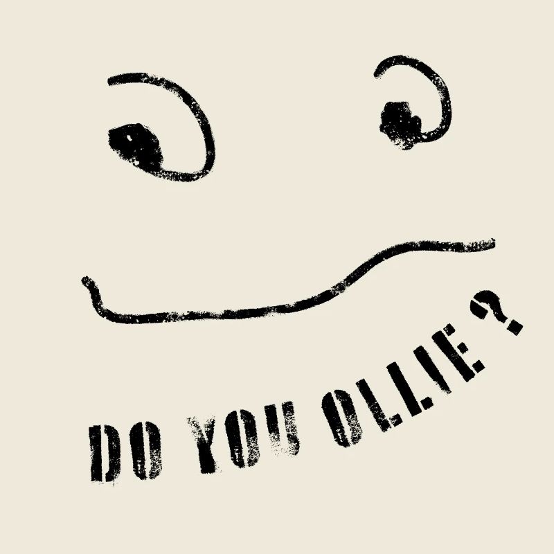 DO YOU OLLIE? Trasher & Skateboard