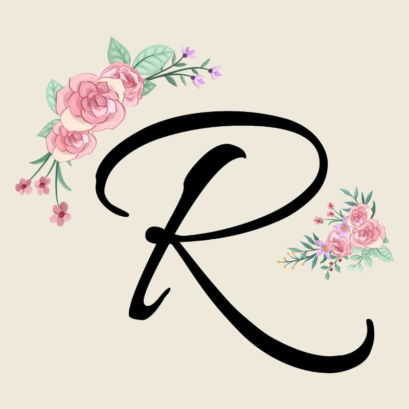 Buchstabe r Blumen