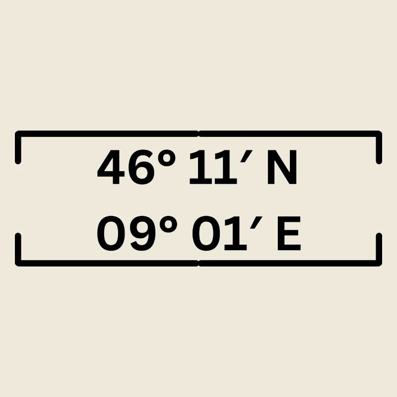 Coordinates Bellinzona Minimalist