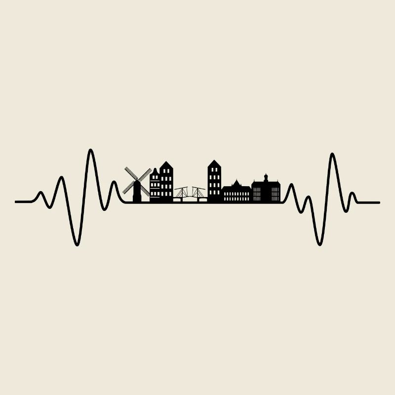 Amsterdam Herzschlag Skyline Amsterdam