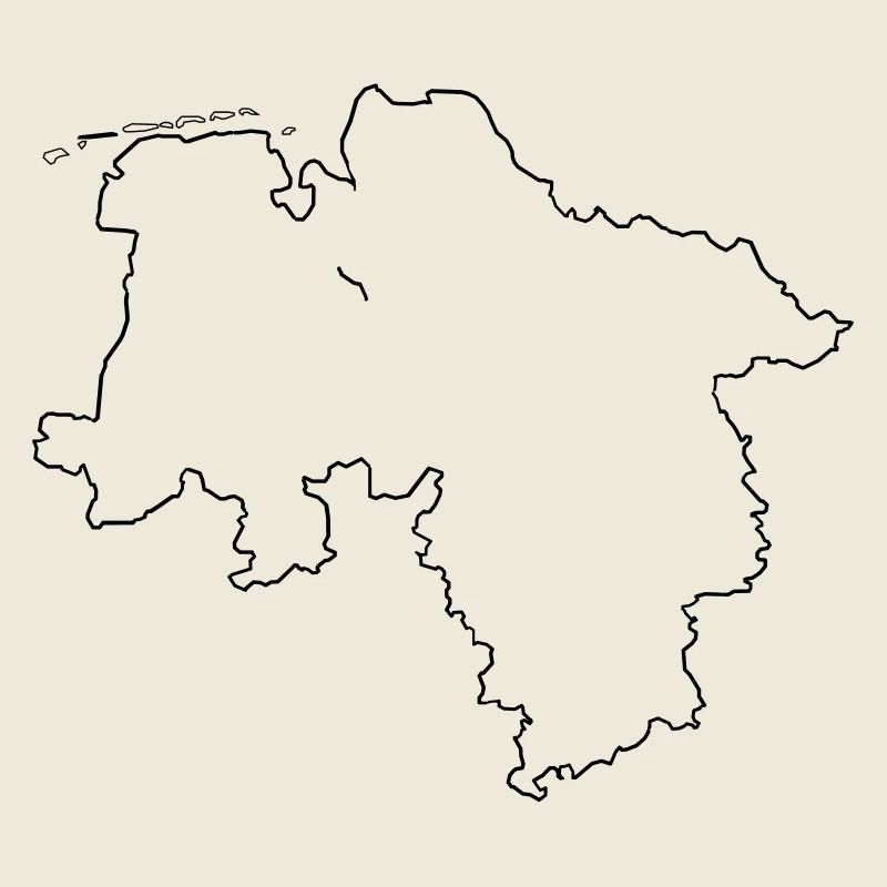 Umriss Niedersachsen