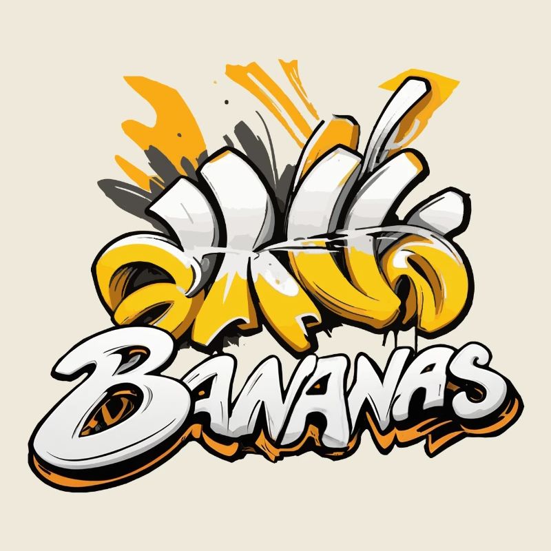 Bananen, Graffiti-Text