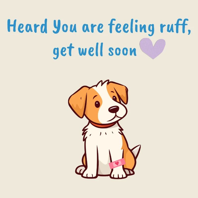 Heard You are feeling ruff get well soon