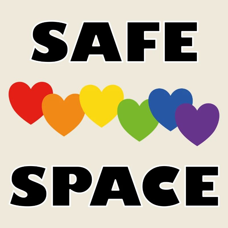 LGBTQ Safe Space Regenbogenherzen