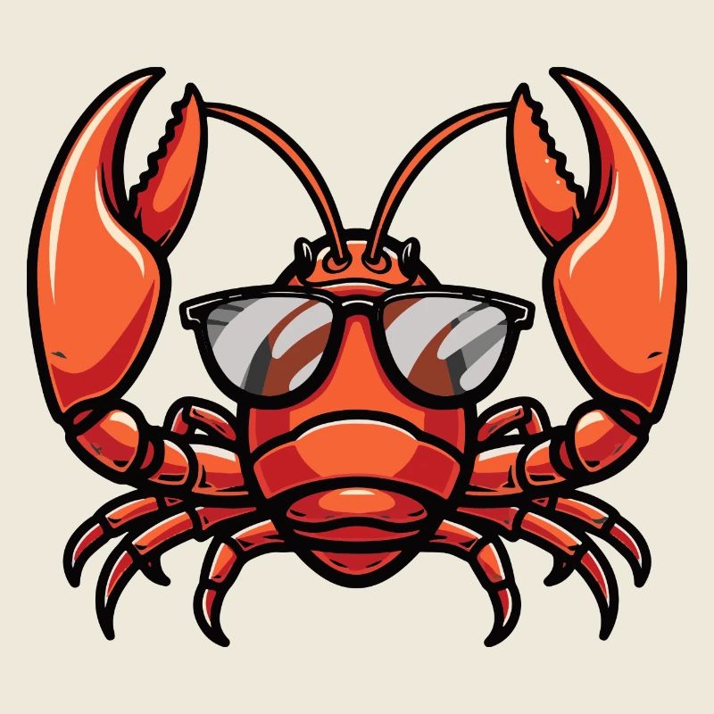 Hummer Krebs Comic Cool