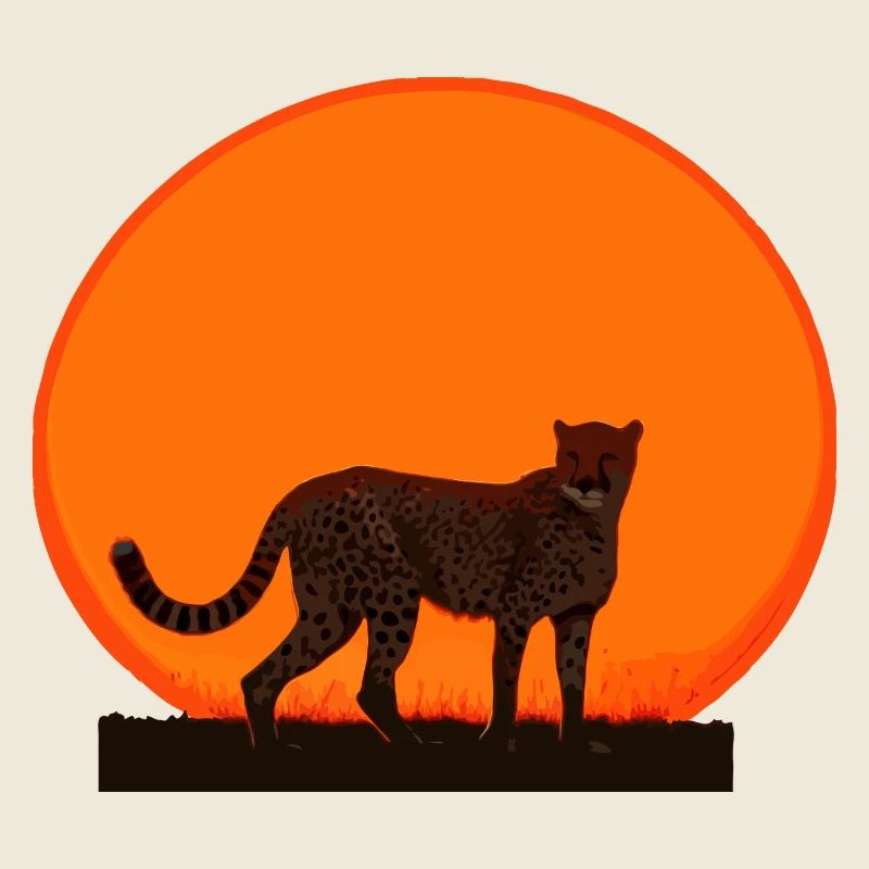 Guépard au lever du soleil