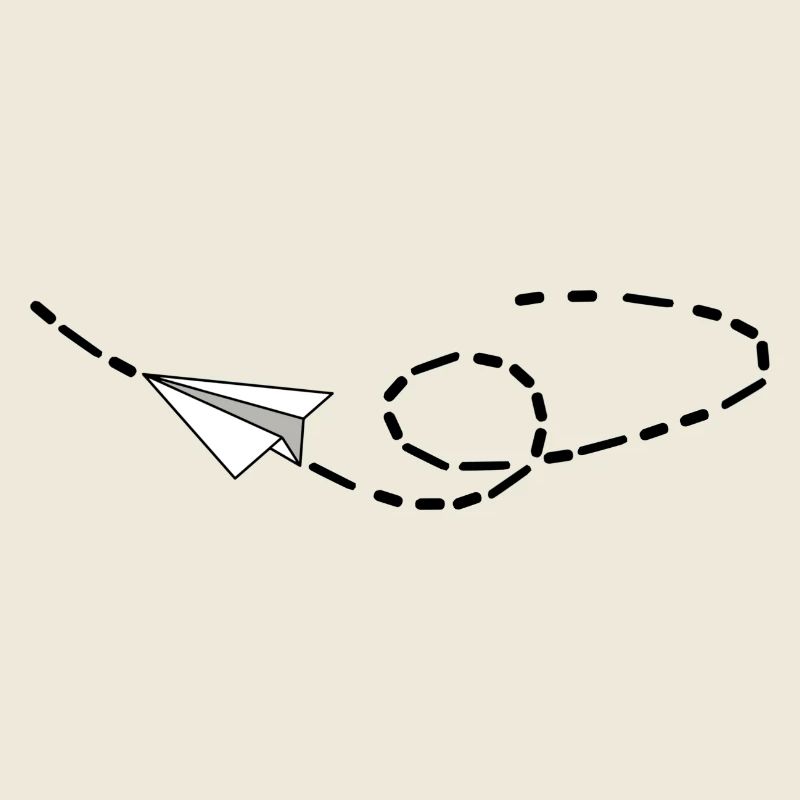 Paper airplanes on the road